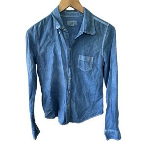 Abercrombie 100% Cotton Mineral Wash Tie Dye Button Down Long Sleeve Shirt M